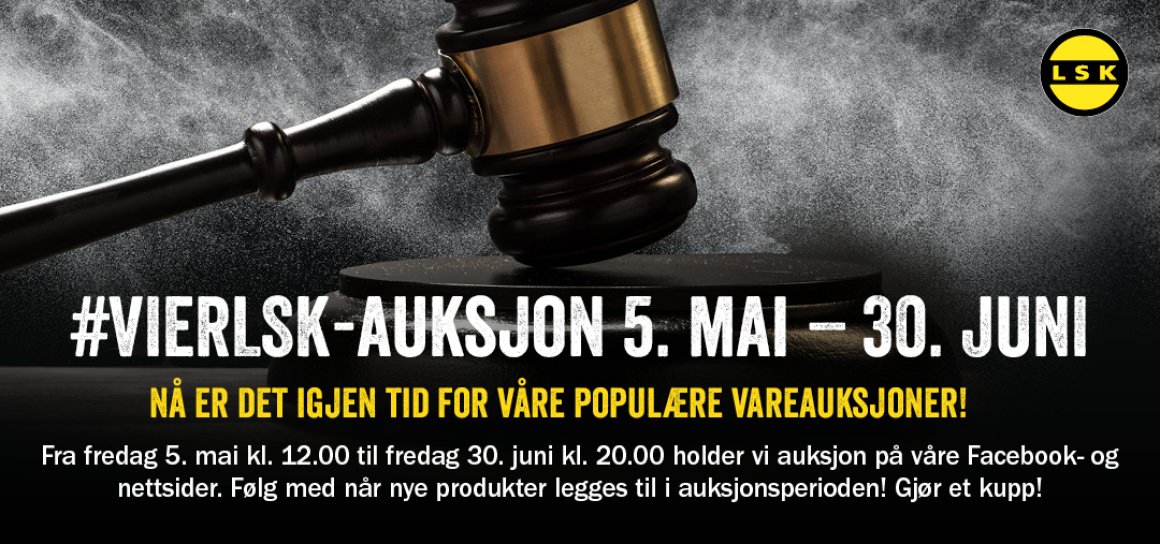 Ny #VIERLSK-auksjon