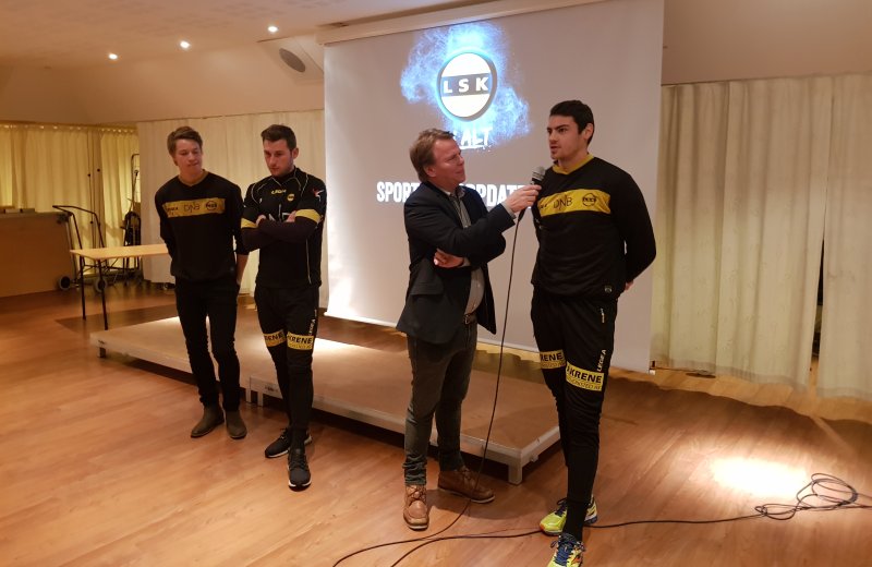 Kristoffer Ødemarksbakken, Gary Martin og Matvei Igonen ble presentert for sponsorene