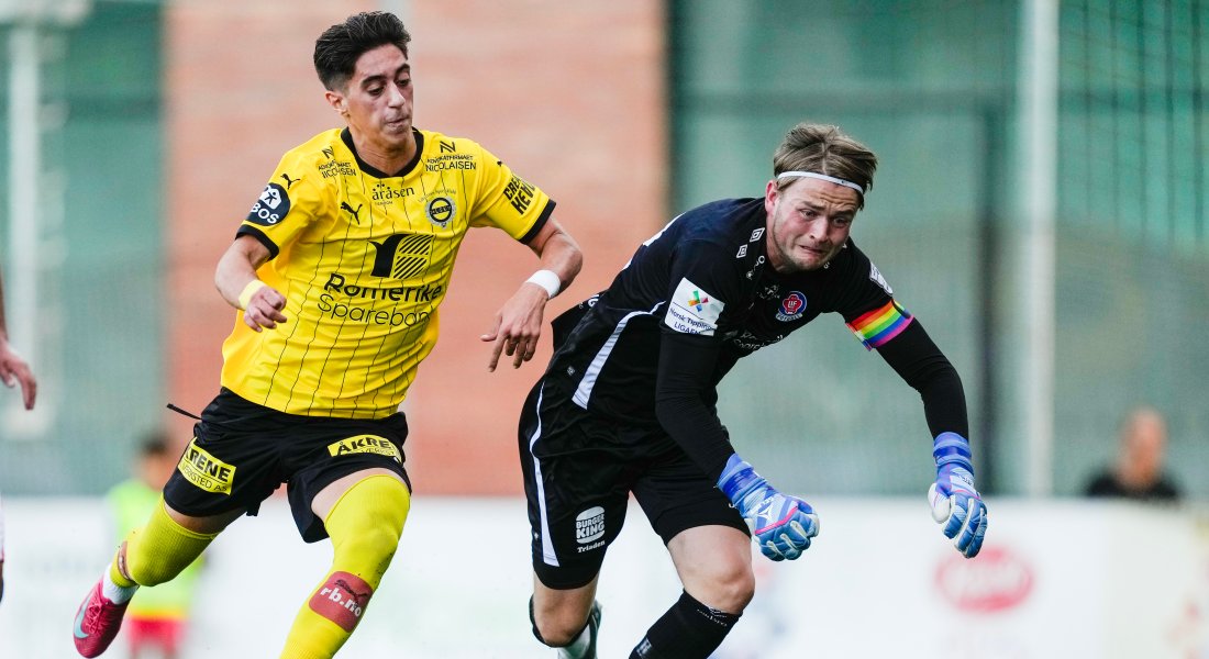 DEBUT: Angelos fikk sin A-lagsdebut i NM-kampen mot Lørenskog i fjor.