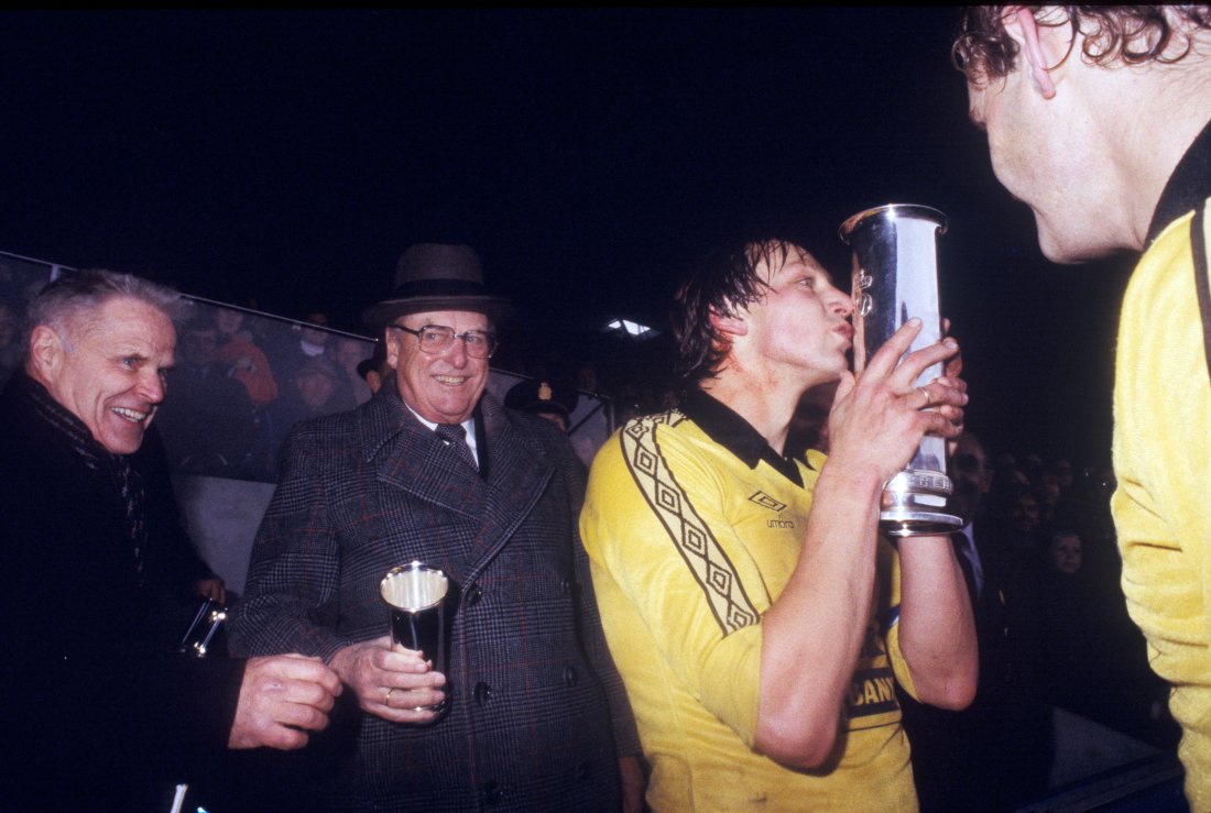 Frank Grønlund var kaptein da Lillestrøm vant kongepokalen i 1981. FOTO: NTB / NTB