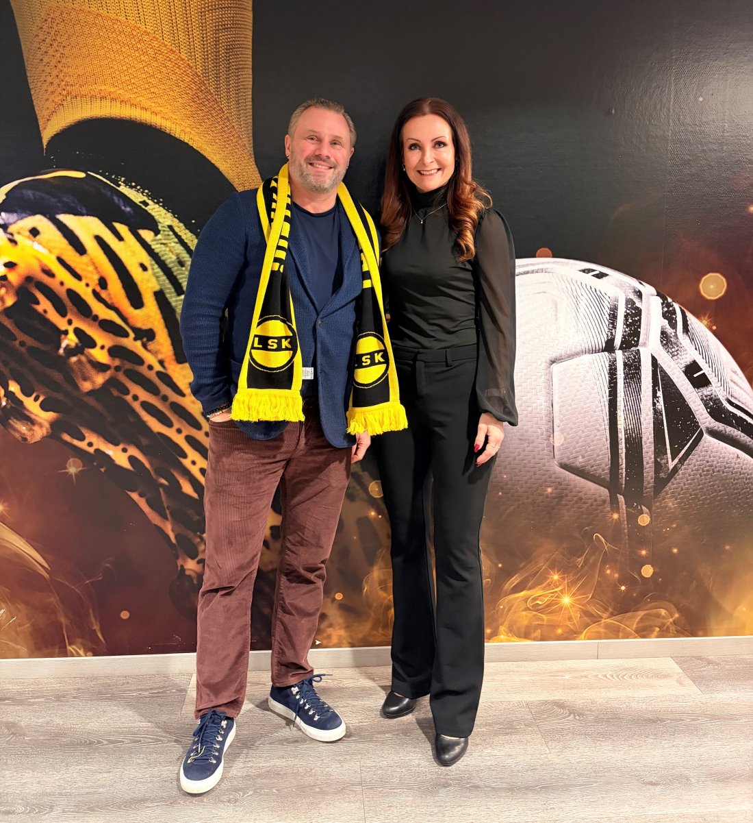 Lasse Hubred i Follestad og Kari Herredsvela i LSK