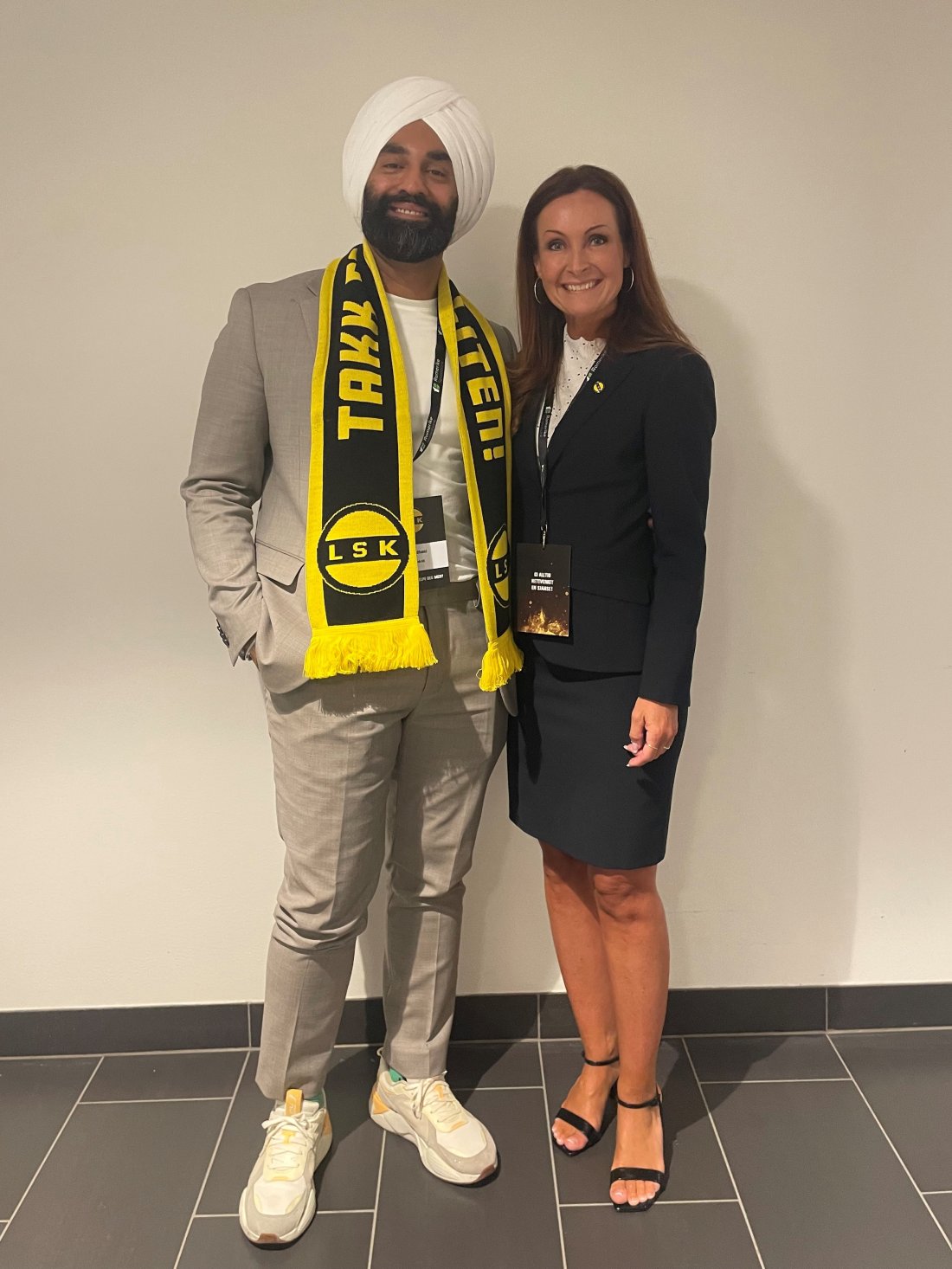 Nishan Dhami i Badmash og Kari Herredsvela i Lillestrøm Sportsklubb