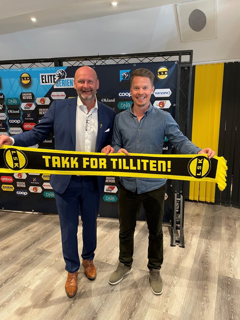 FORTSETTER: Anders Svendsen og Stangeskovene har signert på ny avtale som bronsepartner med Robert Lauritsen og LSK.
