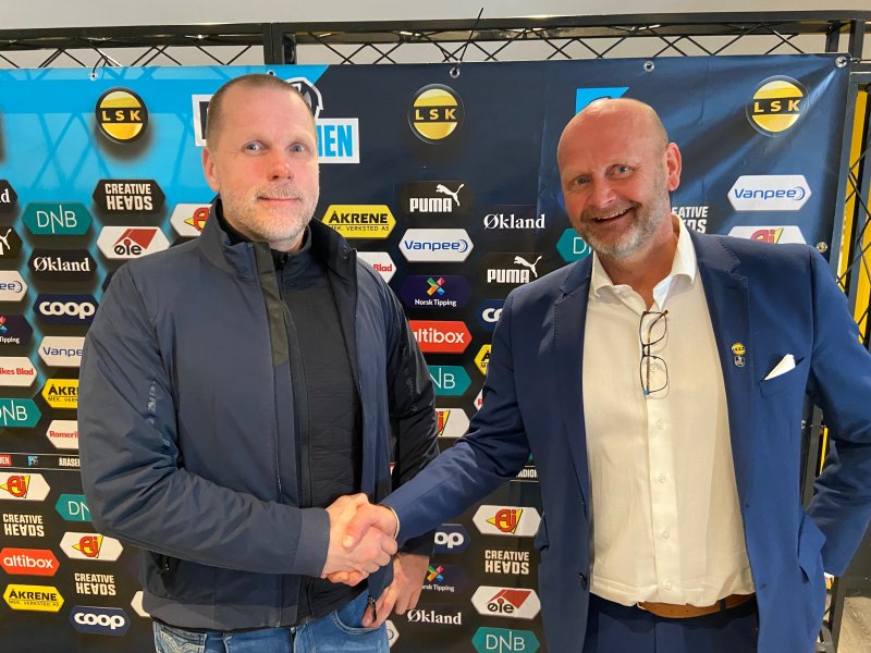 NATTKLUBB OG FOTBALLKLUBB: Daglig leder på Fuser, Pål Larsen, og LSKs Robert Lauritsen gleder seg til samarbeidet i 2022.