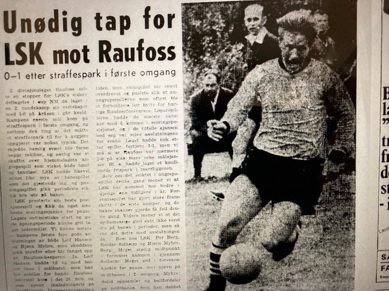 FAKSIMILE: Akershus Arbeiderblad kunne melde om unødig tap i NMs 2. runde i 1970.