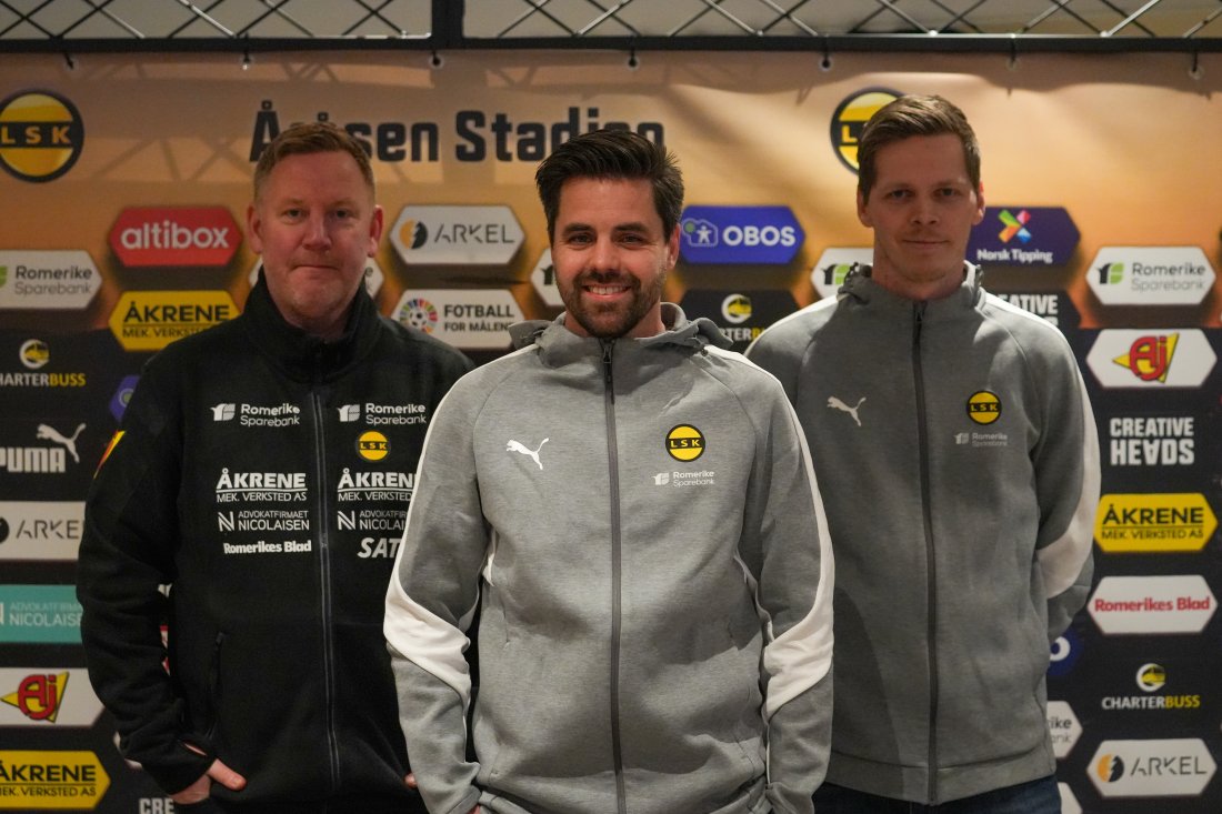 Fra venstre: Sportssjef Espen Olsen, akademisjef Tomas Halvorsen og administrativ leder på akademiet Oscar Killingmoe.