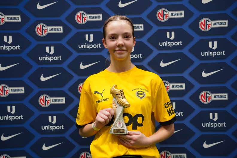 FINALENS PROFIL: Lena Gontek ble kåret til kampens profil i J14-finalen av kretsen .